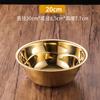 Tazón para sopa de acero inoxidable dorado, tazón para verduras, tazón para condimentos de cocina, tazón para batir huevos, tazón para sopa de acero inoxidable, tazón tipo cubo profundo