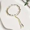 Pulsera de Cerámica Jingdezhen Nueva Pulsera de Cerámica China Joyería Estudiante Estilo Tíbet Cuerda Trenzada a Mano Puesto Regalo para Estudiante