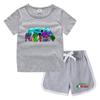 Camiseta de cuello redondo para niños de verano 2023, pantalones cortos, camisa informal coreana, camiseta interior absorbente de sudor para niños