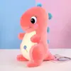 Barraca Criativa Boneco Dinossauro Tiranossauro Rex Brinquedo de Pelúcia Almofada Fofa para Crianças Almofada de Dragão de Olho Grande Presente de Aniversário