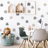 Fandi FX-B340 Morandi - Pegatinas de pared decorativas autoadhesivas con diseño floral pequeño para dormitorio, sala de estar, entrada y embellecimiento del hogar