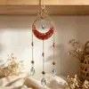Pingente de Sino de Vento de Cristal Lótus Apanhador de Sol Lua Pendurado Festival Decoração de Casa Dropshipping