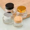 Atacado Frasco de Creme com Ombro Oblíquo 15G30G50G Frasco Marrom Transparente para Creme para Olhos Frasco Vazio para Creme Facial Frasco Portátil Recarregável