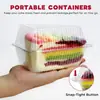 Caja de Pastel Transparente Triangular Nueva Transfronteriza Sándwich Desechable Horneado Repostería Caja de Comida Gadgets de Cocina