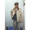 Selección del personal Chaqueta de trabajo retro americana Detroit Unisex Chaqueta de solapa bicolor para pareja W224