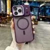 Funda para Teléfono Móvil Adecuada para Iphone17Promax Piel Mate Succión Magnética Soporte para Lente Apple 17 Funda Protectora Anticaídas