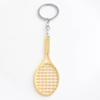 Deseo Serie Fitness Popular Creativa de Aliexpress Raqueta de Tenis Raqueta de Bádminton Llavero Colgante de Metal Collar