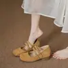 Zapatos Nuevos de Temporada para Mujer que Aumentan la Altura: Zapatos Mary Jane con Tira Cruzada estilo Birkenstock y Tacón Grueso para Mujeres Petites, Cómodos para los Pies