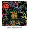 50 hojas sin repetición neón graffiti creativo DIY para portátil equipaje patineta coche decoración pegatinas