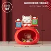 Adornos de gato de la suerte recolectan dinero código de barras de tienda mostrador de caja decoración de gato de la suerte regalo de inauguración de tienda nueva