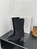 Botas de Mujer de Caña Media con Punta Fina Sencillas Otoño/Invierno 2026 Botas de Mujer de Piel de Ante de Pierna Recta