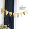 12 peças de single-sided ins Net vermelho bronzing papel pennant bebê crianças festa de aniversário bandeira de decoração atacado