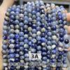 Jingde Jewelry Piedra Natural Patrón Azul Antiguo de 6 mm Cuentas Sueltas Piedra de Soda Cuentas Redondas Accesorios para Joyería DIY Venta al por Mayor de Cuentas en Stock