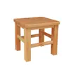 Venda Direta da Fábrica Banqueta Quadrada Pequena de Madeira Maciça Banqueta Doméstica Bancada Pequena Banqueta Pequena para Sala de Estar Banqueta Baixa de Tronco Banqueta para Trocar Sapatos Crianças