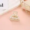Pin de Celebridad de Internet con Borde de Perlas y Pedrería Pequeña, Pin de Tiburón Elegante y de Moda para la Parte Posterior de la Cabeza, Pasador Tocado, Pinza para Recoger Cola de Caballo Alta