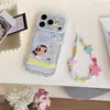 Funda de Polka Dot Colorida de Primavera de Dibujos Animados Little Jade para Apple 17 Pro Max, Funda de Mano Linda para iPhone 16 Pro, 15 Pro