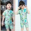 Traje de baño de una pieza de manga larga para niños y niñas, diseño de dibujos animados, split, para playa, casual, natación, snorkel, oferta especial de liquidación