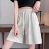 Pantalones Cortos Deportivos para Niñas, Algodón, Corte Holgado, Nuevo Estilo Verano 2026, Estudiantes, Adelgazantes, Rectos, Casuales, Pierna Ancha, Pantalones de Cinco Puntos, Modernos