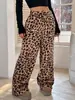 En Stock Nuevos Modelos Otoño e Invierno Amazon Aliexpress Transfronterizo Gruesos Cuadros Casual Moda Holgados Pierna Ancha Felpa Pantalones de Pijama