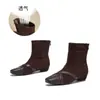 Botas de Cano Curto Quadradas Patchwork Retrô para Mulheres, Novas Botas Martin de Inverno 2026, Botas Slim Versáteis para Mulheres, Botas Forradas com Lã para Mulheres