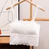 2023 Nuevo Estilo Cuello de un Carácter Encaje Antideslizante Camisola para Mujer Cinturón Almohadilla para el Pecho Sexy Hermosa Espalda Ropa Interior Básica para Combinar con Todo
