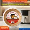 Forros de Papel para Air Fryer de Grau Alimentício, forros de papel para air fryer