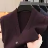 Chaleco de Punto para Hombre Cárdigan Holgado Ropa para Personas Mayores Sin Mangas Cárdigan Suéter Hombre Otoño 425g
