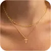 Collar de Hueso de Serpiente Dorado Transfronterizo Europeo y Americano con 26 Letras para Hombre, Microincrustado, Estilo Hip-Hop Simple, Gargantilla de Diseño de Nicho