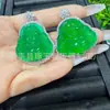 Atacado do Fabricante Pingente de Buda com Incrustação de Calcedônia Verde Colar com Pingente de Buda de Calcedônia Branca de Gelo Alto