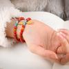 Fidelidad Mineral Crudo Arena Imperial Alto Contenido Cinabrio Rojo Año del Buey Cuenta de Buda Pulsera de Hilo Oro Sha Yuan Bao Calabaza Joyería Pulsera para Mujeres