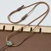 Cuerda de collar tejida a mano pura Colgante de jade Hetian Cordón Joyería Cuerda trenzada Cuerda para colgar Ajustable Estilo simple