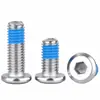 Tornillos para Máquina de Acero Inoxidable 304 con Enchufe Hexagonal Antideslizante Recubierto de Goma, Tornillos Adhesivos de Punto Fijo Antiaflojamiento M3-M8
