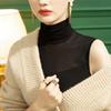 Nuevo Otoño Camiseta Básica de Malla de Cuello Alto para Mujer, Ajuste Slim, Chaleco Sexy sin Mangas, Cuello Alto Apilado a la Moda