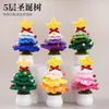 Accesorios de Papá Noel tejidos a crochet con hilo navideño, accesorios para la ropa, broches, bufandas, sombreros, decoraciones navideñas