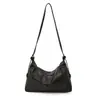 Bolsa Tote Casual de Mão Estilo Coreano para Mulheres 2025 Outono Novo Estilo Luxo Acessível Cor Contrastante Moda Simples Bolsa de Ombro Transversal
