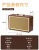Altavoz Bluetooth Retro de Madera de Escritorio de Alta Potencia con Ranura para Tarjeta Pequeño Portátil para Exteriores Bajo Pesado Karaoke Subwoofer