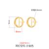 Aretes de plata esterlina 925 soporte vacío aretes retro dorados para mujer aretes diy cera de abeja aretes de turquesa soporte vacío accesorios