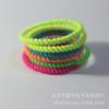 Venta al por mayor de accesorios de bricolaje coreanos de alta calidad para niños, banda de goma de color, anillo de pelo en espiral con giro elástico alto