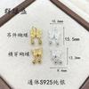 Grupo Lvsheng Plata Esterlina S925 Colgante de Mariposa DIY Hecho a Mano Pulsera de Cuerda con Cuentas Colgante de Collar Accesorios de Joyería