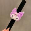 Pulseira de Casal com Laço Pop Kulomi de Desenho Animado Boneca de Pelúcia Sanrio Laço de Bater Decoração de Pulso de Boneca Infantil