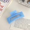 Horquilla de celebridad coreana de internet, sencilla y combinable, para la parte posterior de la cabeza, con forma de disco de baño grande, pinza para el pelo, elegante pinza de tiburón para la cabeza.