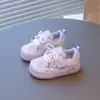 Zapatos Deportivos Nuevos de Malla Transpirable para Bebés y Niños Pequeños - Temporada Primavera/Otoño 2026 - Con Moño - Zapatos Dulces y Casuales