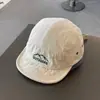 Boné de beisebol de cinco painéis estilo japonês de alta qualidade, aba curta e macia, chapéu de sol de rua feminino, boné de bico de pato para estudantes, masculino
