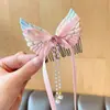 Pente de Cabelo Infantil com Laço para Meninas, Pente para Franja, Escova de Cabelo para Bebê para a Parte de Trás da Cabeça, Grampo de Cabelo Moderno para Meninas, Jinhua