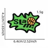 Novo adesivo de tecido bordado de basquete de desenho animado esportivo, etiqueta de tecido, acessório de vestuário, patch bordado para computador em estoque, atacado