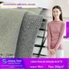 250gTR Poliéster Algodão Pull Frame Imitação de Lã Dupla Face Costela Malha Tecido Elástico Rayon T-shirt Bottoming Shirt Tecido
