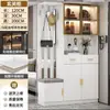 Armário de varanda de luxo italiano com luz, armário para sapatos, integrado, moderno, simples, tela para sala de estar, armário para varanda, banco para sapatos, armário para vinhos