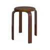 Taburete de Madera Maciza, Estilo Chino Nuevo, Taburete Redondo Apilable, Banco para Sala de Estar, Taburete para Mesa de Comedor en Casa, Taburete Redondo Engrosado Comercial para Restaurante
