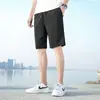 Pantalones Cortos Deportivos Finos de Seda de Hielo para Hombre, Shorts de Cinco Puntos Transpirables de Secado Rápido de Verano, Pantalones Cortos Casuales Sueltos de Talla Grande para Hombre
