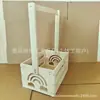 Cesta Multifuncional de Madera para Ropa y Juguetes del Bebé en Casa, Perchero Simple, Estante de Almacenamiento para Muñecas y Artículos Varios